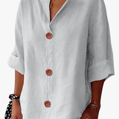 SHIRT MET V-HALS VOOR VROUWEN