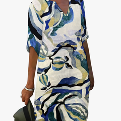 ABSTRACT GEPRINTE JURK VOOR VROUWEN