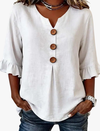 ROMANTISCHE BLOUSE MET RUFFLES VOOR VROUWEN