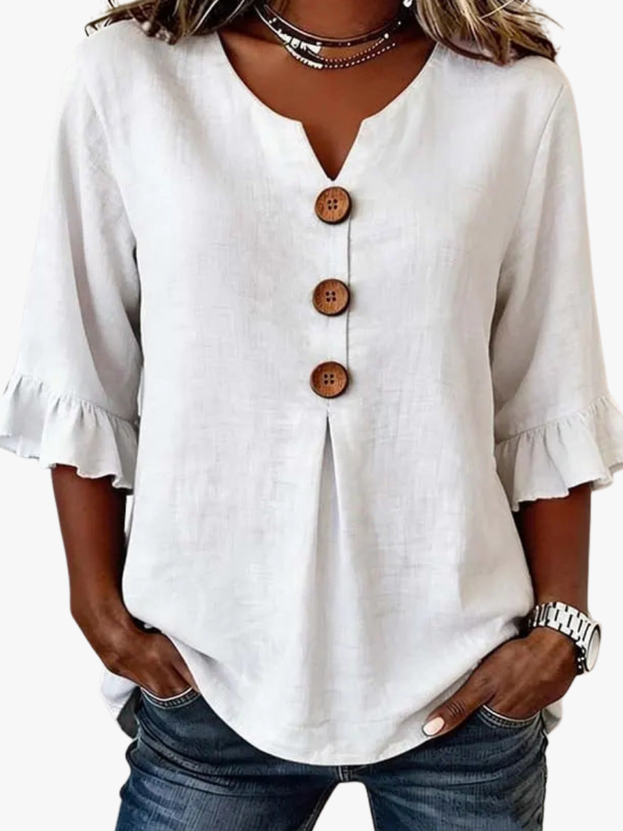 ROMANTISCHE BLOUSE MET RUFFLES VOOR VROUWEN