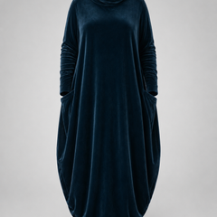 MAXI JURK VAN FLUEEL VOOR VROUWEN