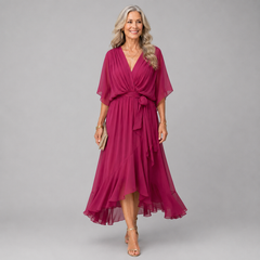 ELEGANTE MAXI DRAPÉE JURK VOOR VROUWEN