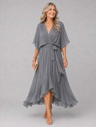 ELEGANTE MAXI DRAPÉE JURK VOOR VROUWEN