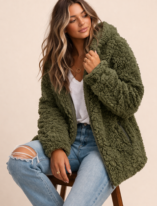 Emily | Kuscheliger Wintermantel für Damen