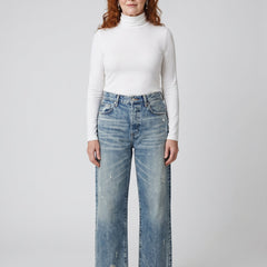 AILÍS | RETRO CROPPED STRAIGHT JEANS