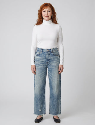 AILÍS | RETRO CROPPED STRAIGHT JEANS