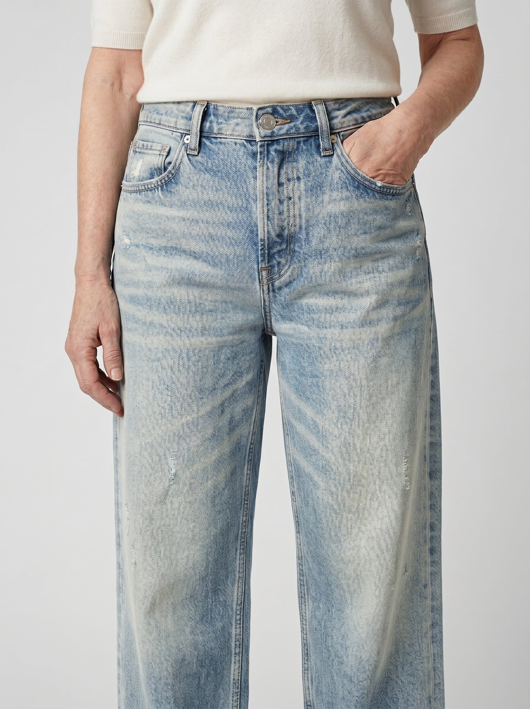 AILÍS | RETRO CROPPED STRAIGHT JEANS