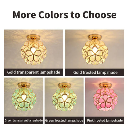 GlowBlossom Crystal Petal Ceiling Light | LED Flower Chandelier