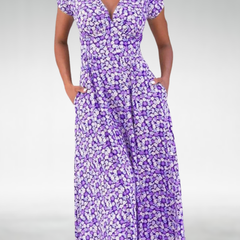 Women’s Summer V-Neck Dress | Midi