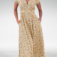 Women’s Summer V-Neck Dress | Midi