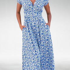 Women’s Summer V-Neck Dress | Midi
