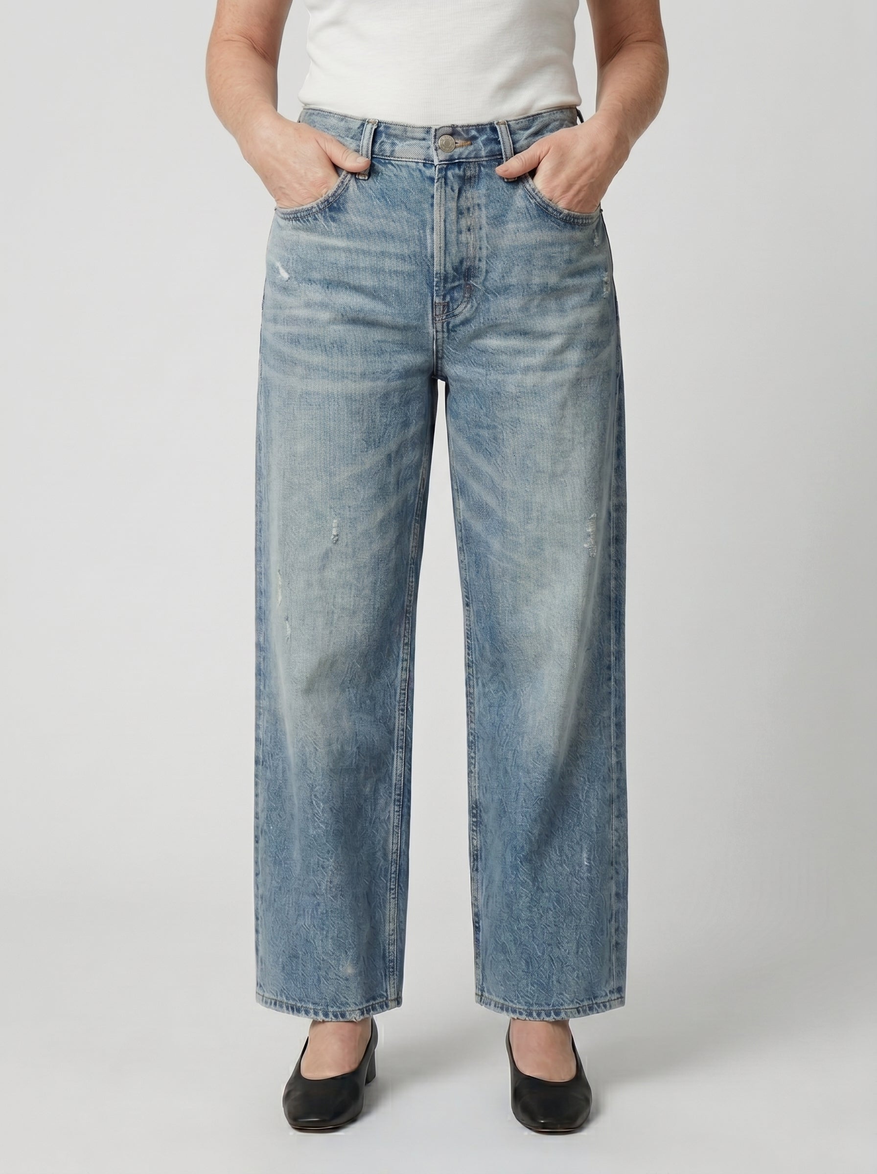 AILÍS | RETRO CROPPED STRAIGHT JEANS
