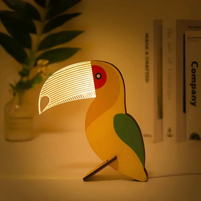 LumiZoo | Wooden Animal Night Lamp