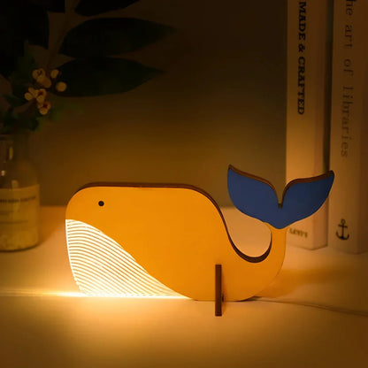 LumiZoo | Wooden Animal Night Lamp
