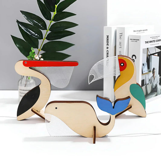 LumiZoo | Wooden Animal Night Lamp