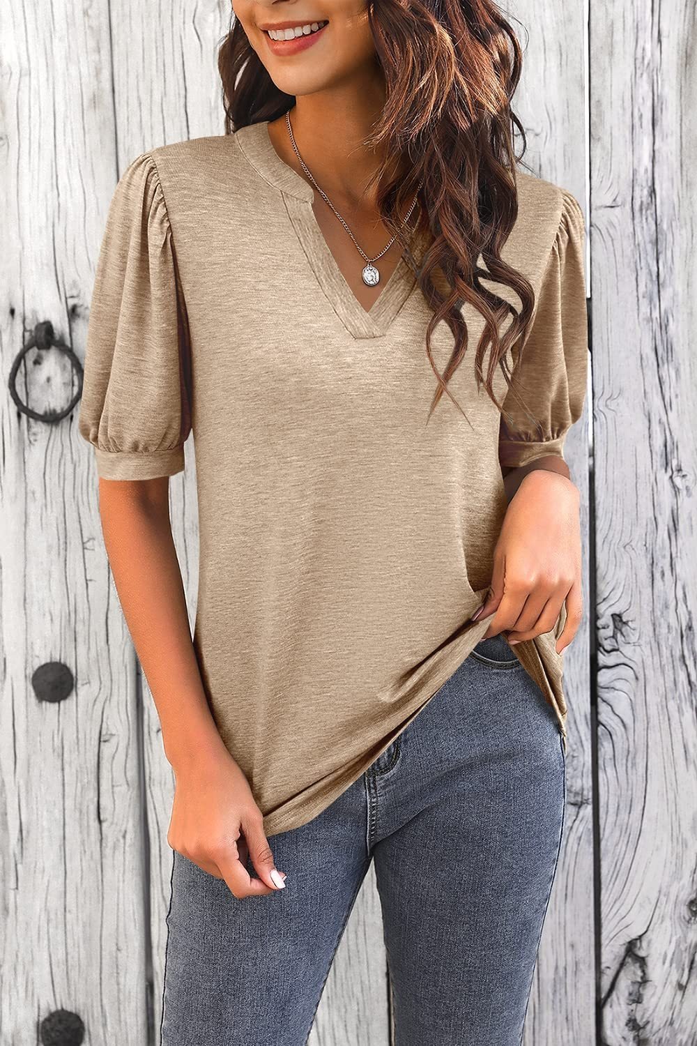 Jenny | Bluse mit Puffärmeln