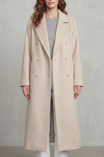 Women's Wool Blend Double-Breasted Coat – Elspeth