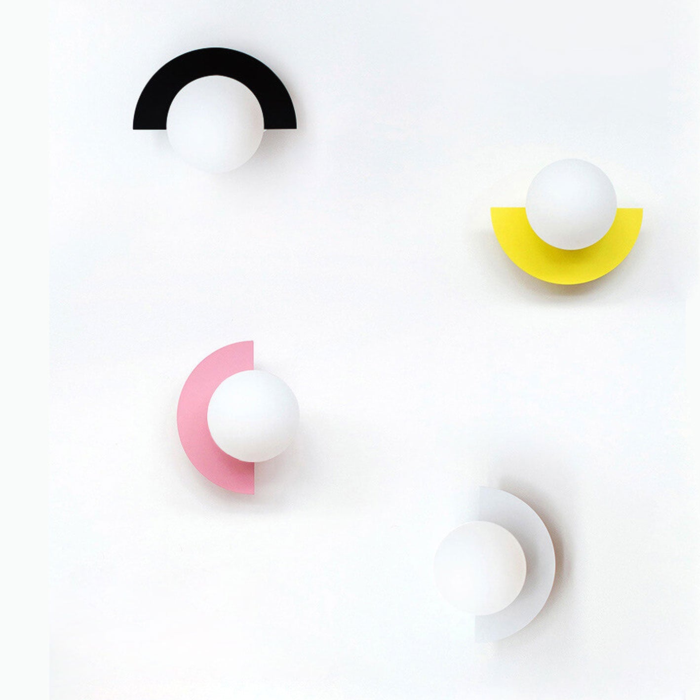 Modern Glass Wall Sconce – Color Pop Design