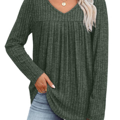 Rebecca | Klassische Plissee-Bluse