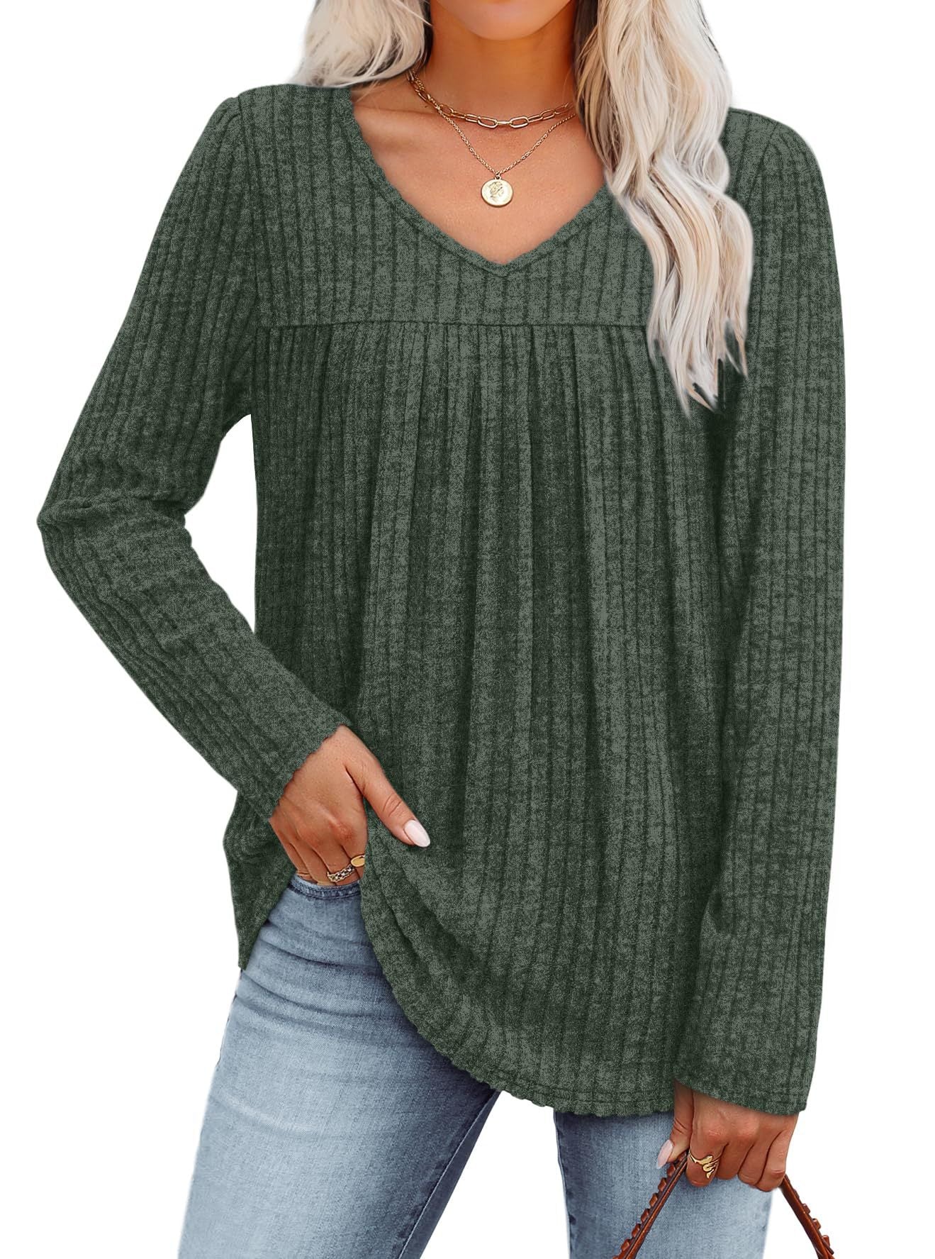 Rebecca | Klassische Plissee-Bluse
