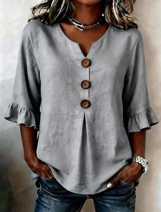 ROMANTISCHE BLOUSE MET RUFFLES VOOR VROUWEN