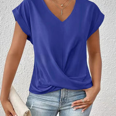 ELEGANTE T-SHIRT MET V-HALS VOOR VROUWEN