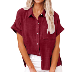 BLOUSE VAN LINNEN VOOR VROUWEN