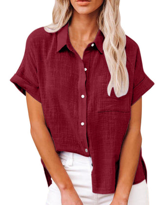 BLOUSE VAN LINNEN VOOR VROUWEN