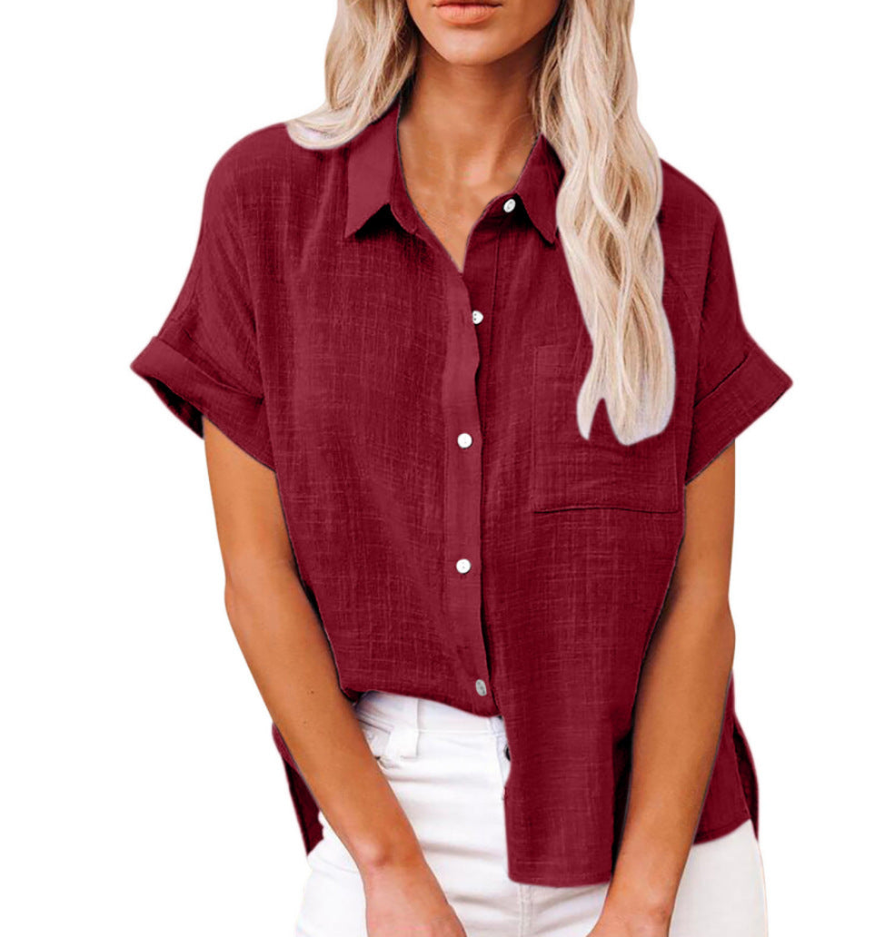 BLOUSE VAN LINNEN VOOR VROUWEN