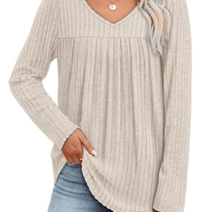 Rebecca | Klassische Plissee-Bluse