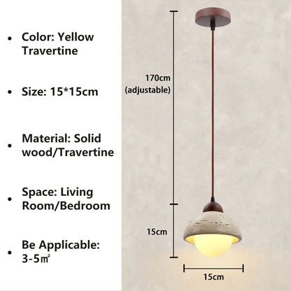 WabiSculpt Wabi Sabi Pendant Light | Organic LED Hanging Lamp