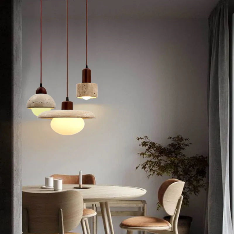 WabiSculpt Wabi Sabi Pendant Light | Organic LED Hanging Lamp