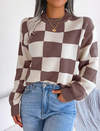 Viera | Gemusterter Kuschelpullover