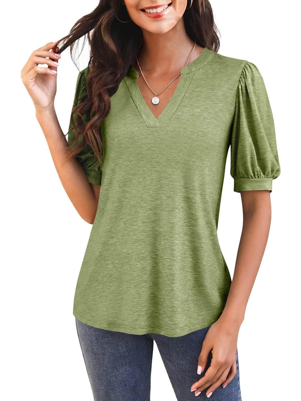Jenny | Bluse mit Puffärmeln