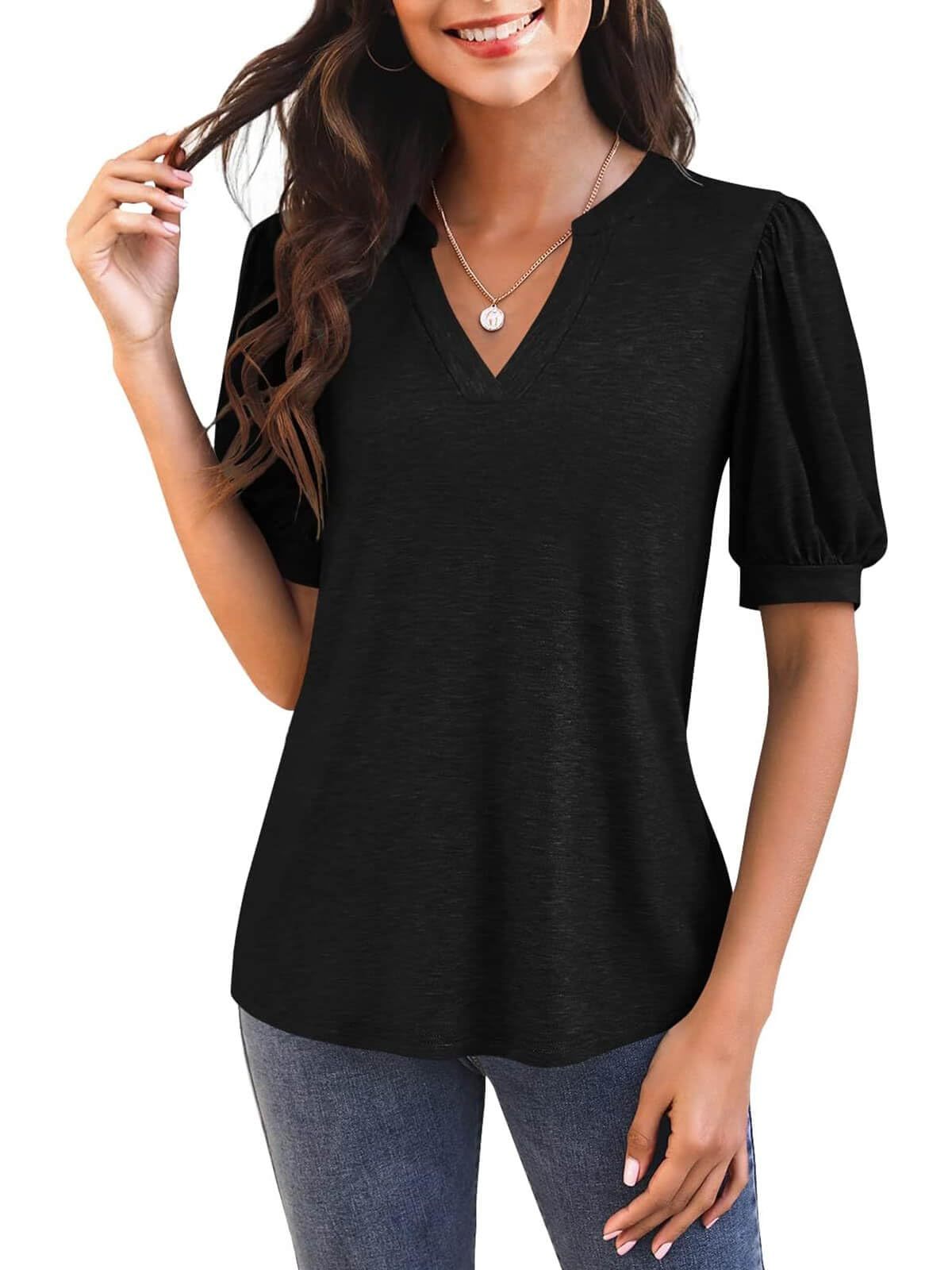 Jenny | Bluse mit Puffärmeln