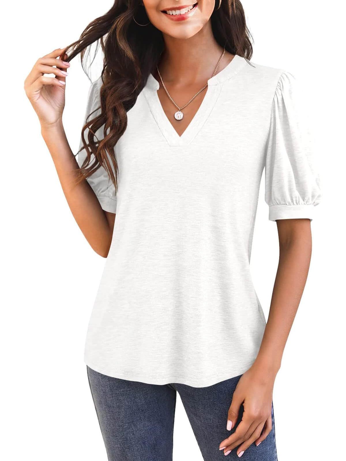 Jenny | Bluse mit Puffärmeln