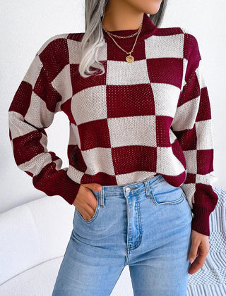 Viera | Gemusterter Kuschelpullover