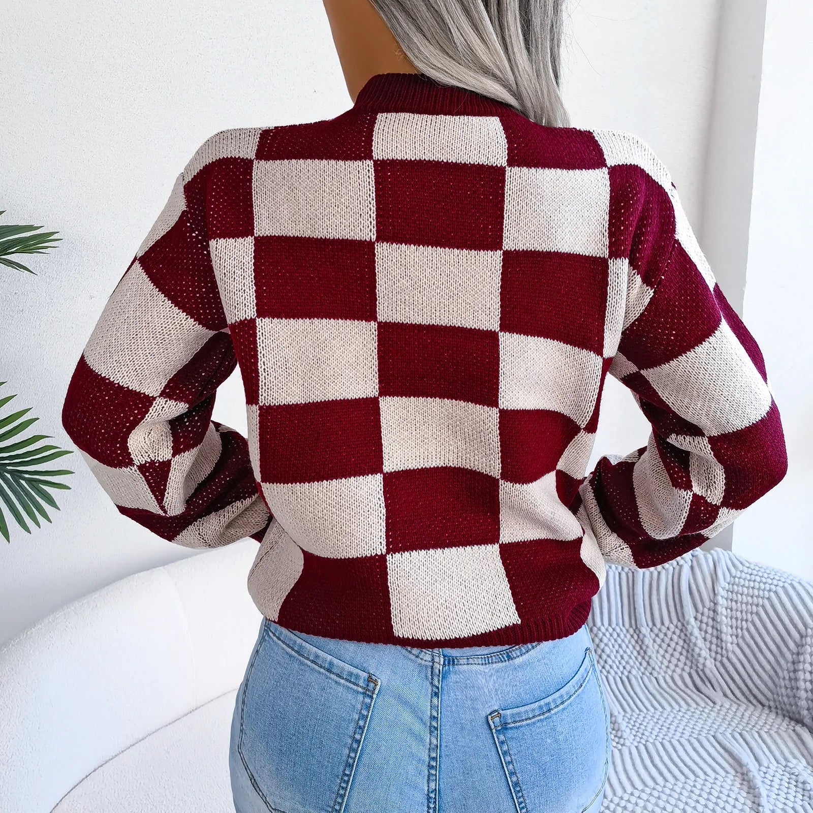Viera | Gemusterter Kuschelpullover