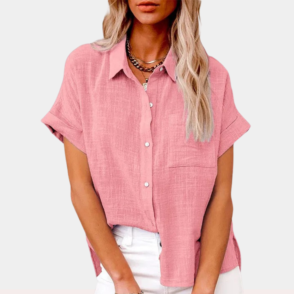 BLOUSE VAN LINNEN VOOR VROUWEN