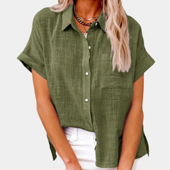 BLOUSE VAN LINNEN VOOR VROUWEN