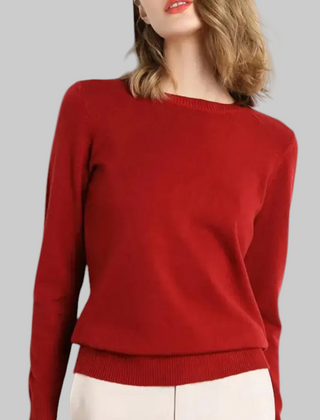 Women’s Elegant Winter Knit Sweater | O-Neck