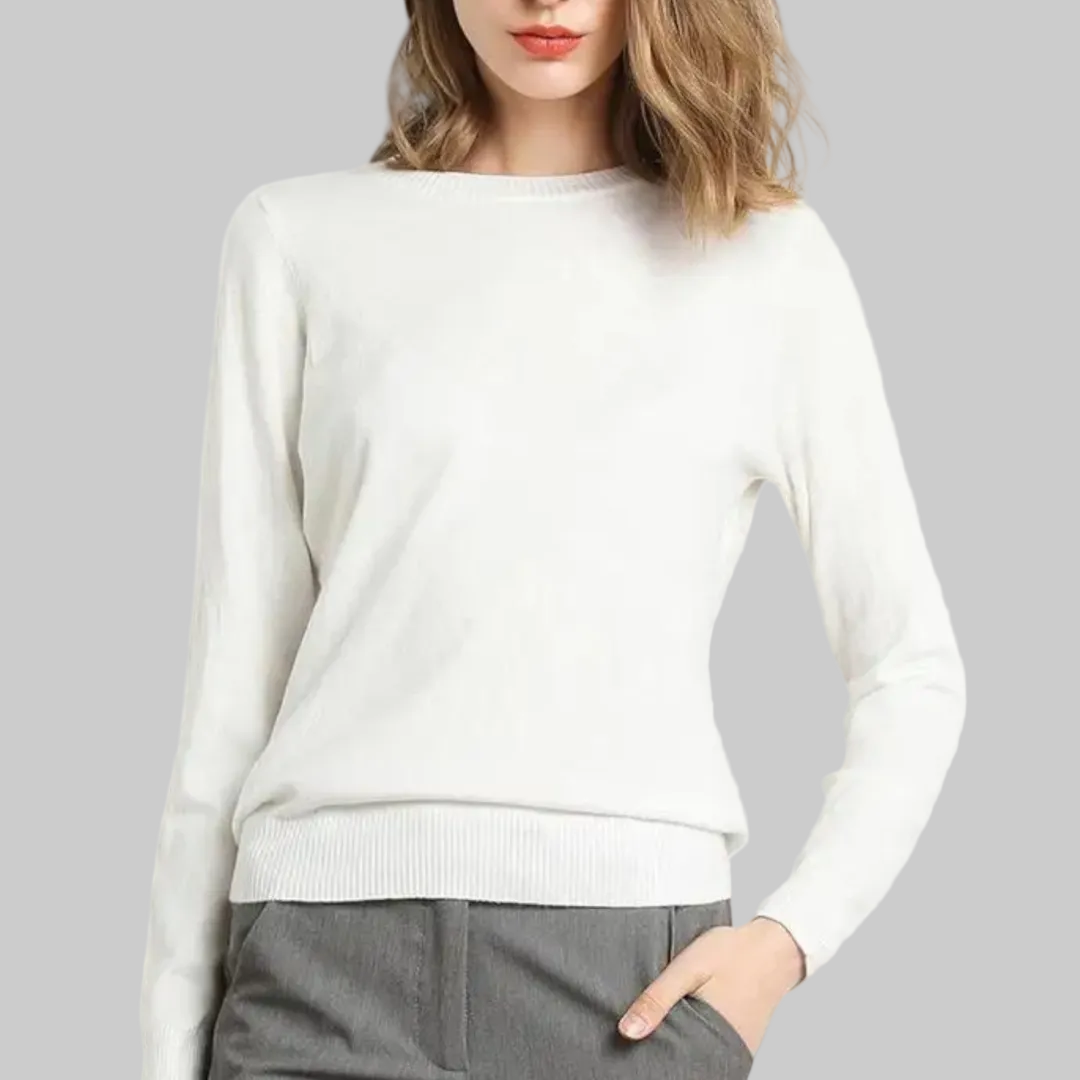 Women’s Elegant Winter Knit Sweater | O-Neck