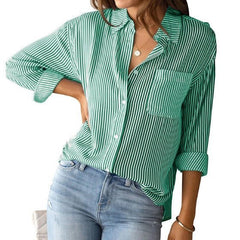 Jodie | Formelle gestreifte Bluse