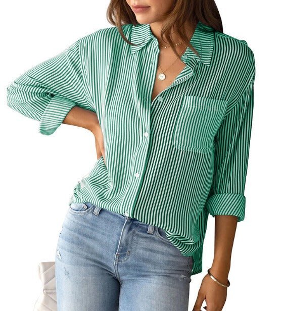 Jodie | Formelle gestreifte Bluse