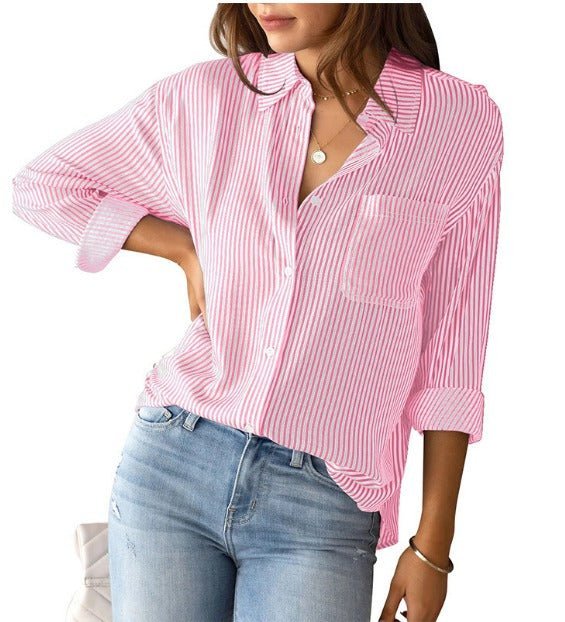 Jodie | Formelle gestreifte Bluse