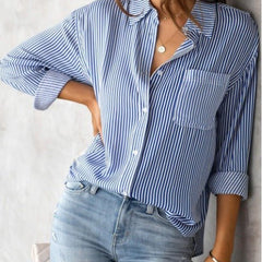Jodie | Formelle gestreifte Bluse