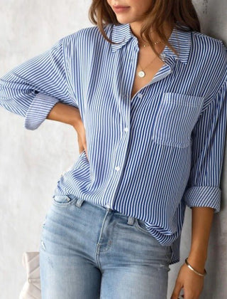 Jodie | Formelle gestreifte Bluse