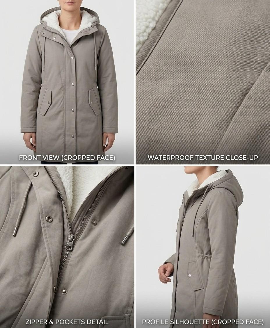 WINTERPARKA MET FLEECEVOERING VOOR VROUWEN
