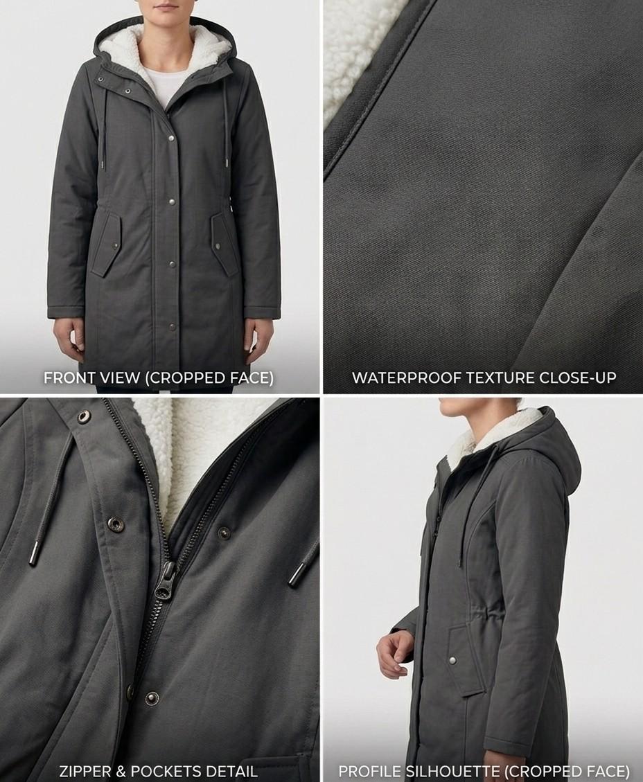 WINTERPARKA MET FLEECEVOERING VOOR VROUWEN