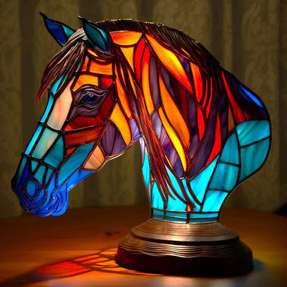 VitraFauna | Stained Glass Animal Table Lamp